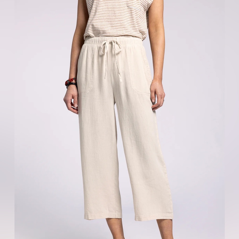 Thread & Supplyβ Beige Linen Pants